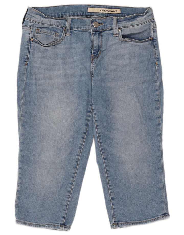 Dkny Womens Bermuda Denim Shorts US 4 Small W27 Blue Cotton