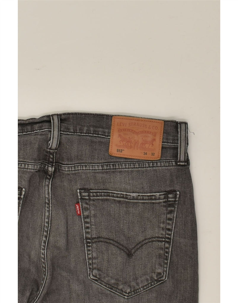 LEVI'S Mens 512 Slim Jeans W34 L32  Grey Cotton | Vintage Levi's | Thrift | Second-Hand Levi's | Used Clothing | Messina Hembry 