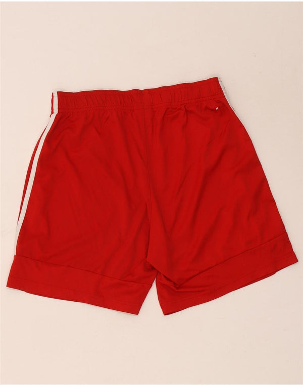 Adidas Womens Sport Shorts UK 14 Medium Red Polyester