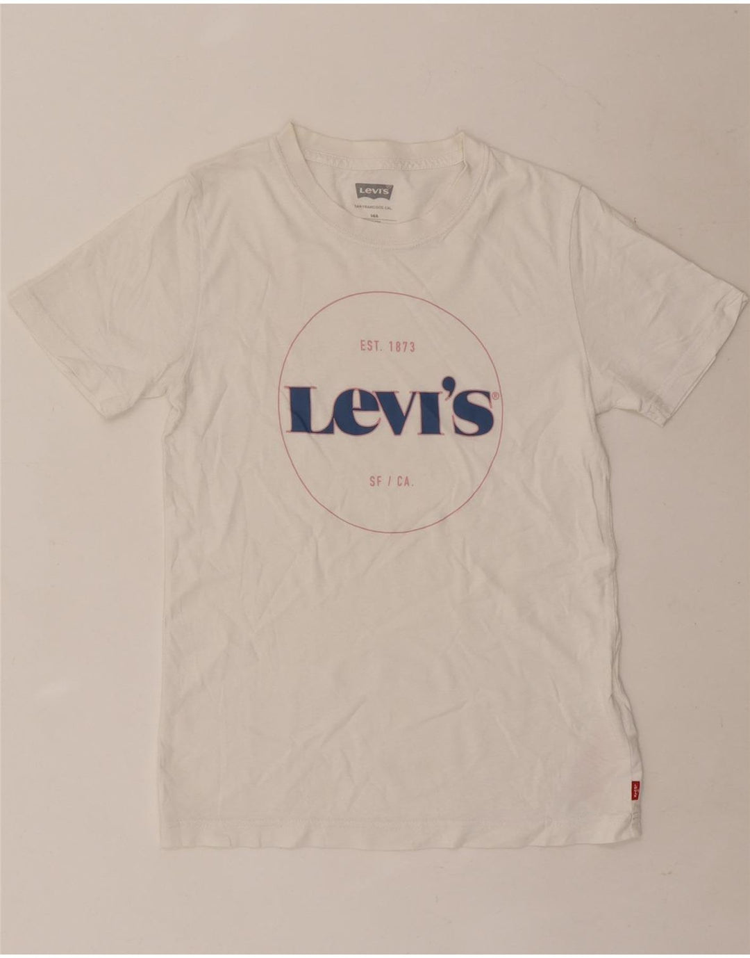 Levi's Boys Graphic T-Shirt Top 13-14 Years White Cotton
