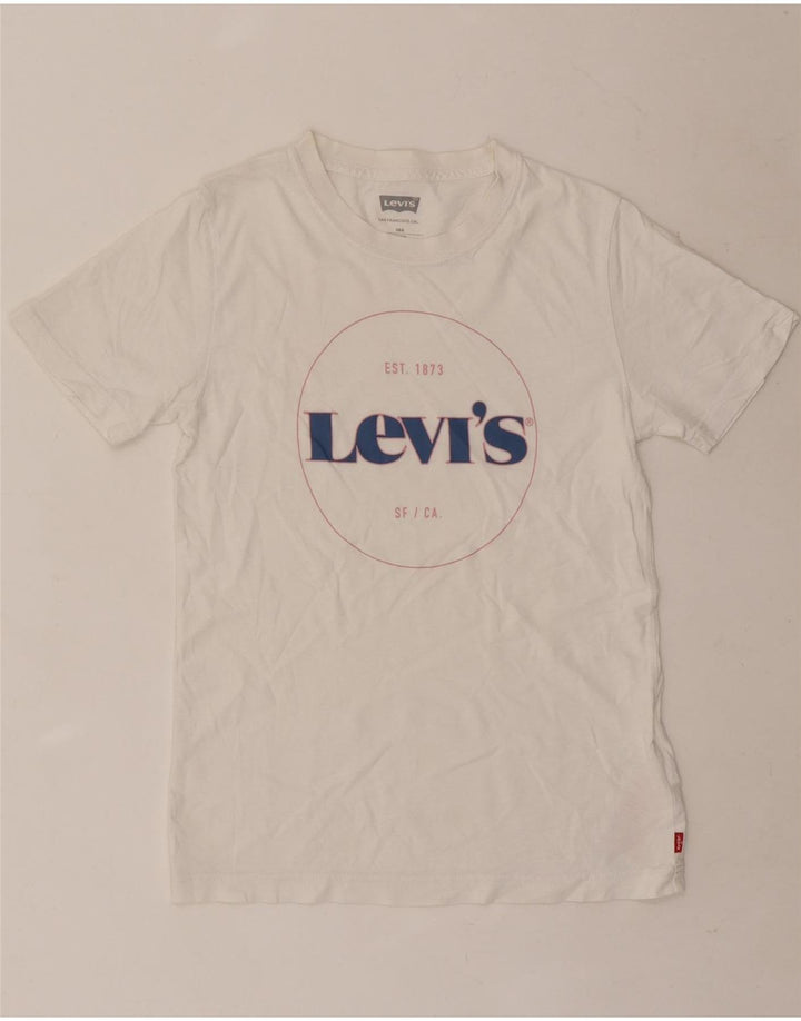 Levi's Boys Graphic T-Shirt Top 13-14 Years White Cotton