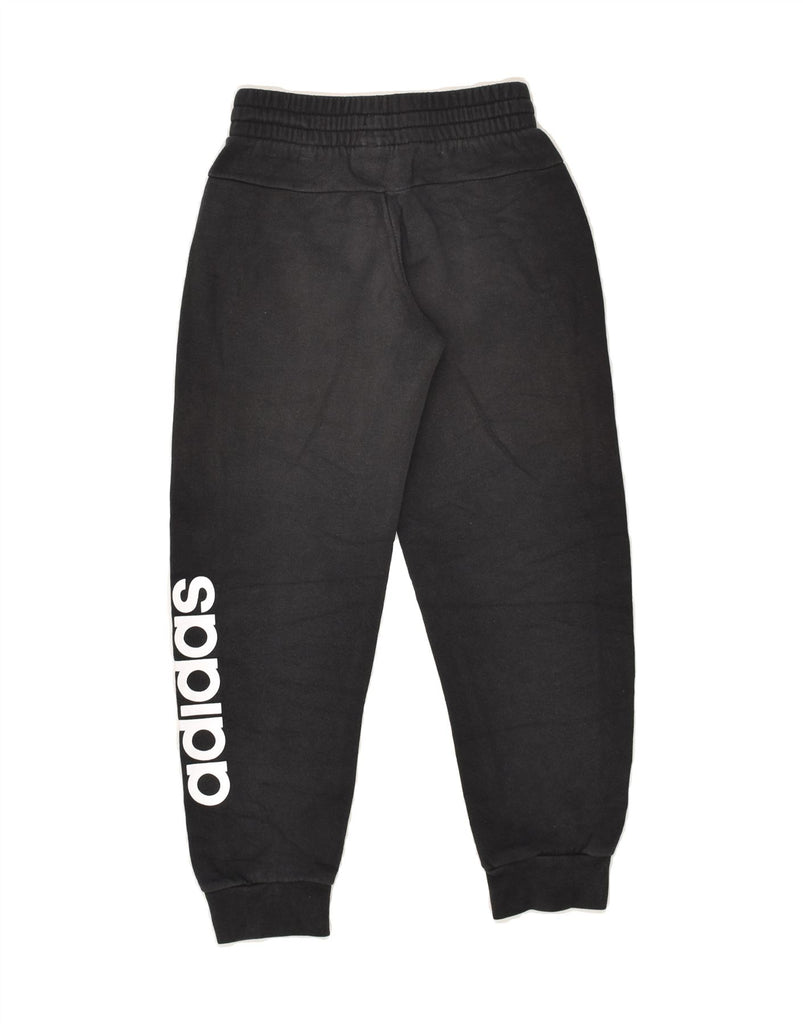 ADIDAS Girls Graphic Tracksuit Trousers Joggers 7-8 Years XS  Black Cotton | Vintage Adidas | Thrift | Second-Hand Adidas | Used Clothing | Messina Hembry 