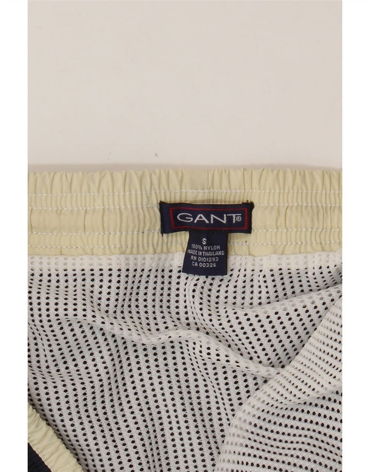 Gant Mens Swimming Shorts Small  Navy Blue Colourblock Nylon