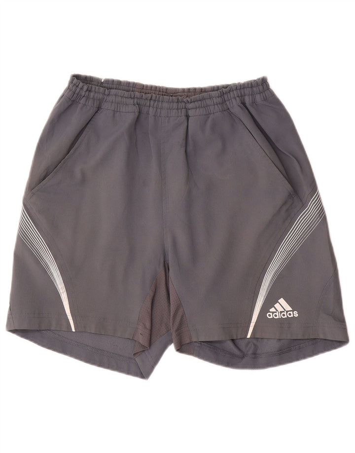 Adidas Mens Clima 365 Sport Shorts Small Grey Polyester