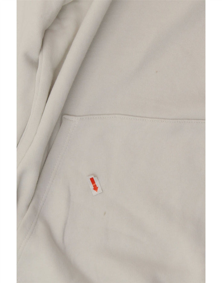 PUMA Womens Graphic Hoodie Jumper UK 10 Small White