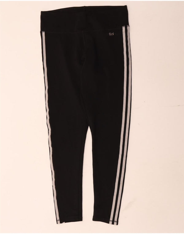 Adidas Womens Climalite Capri Leggings UK 12/14 Medium Black