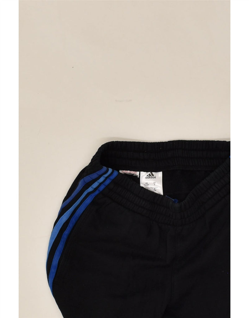 ADIDAS Boys Tracksuit Trousers Joggers 9-10 Years Black Cotton | Vintage Adidas | Thrift | Second-Hand Adidas | Used Clothing | Messina Hembry 