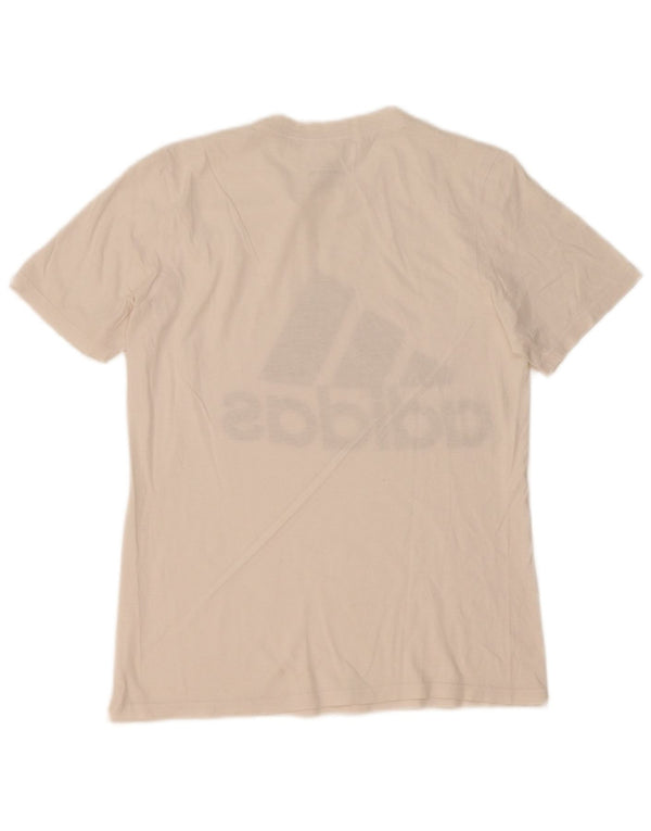 Adidas Mens Graphic T-Shirt Top XS White Cotton