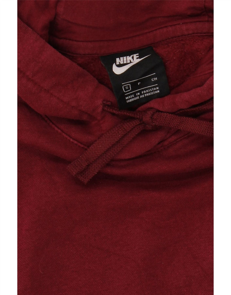 NIKE Mens Hoodie Jumper Small Burgundy Cotton Vintage Nike and Second-Hand Nike from Messina Hembry 