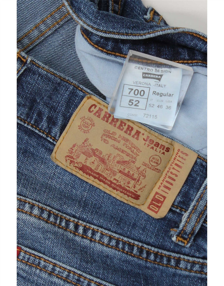 Carrera Mens Regular Fit Slim Jeans W36 L30 Blue Cotton
