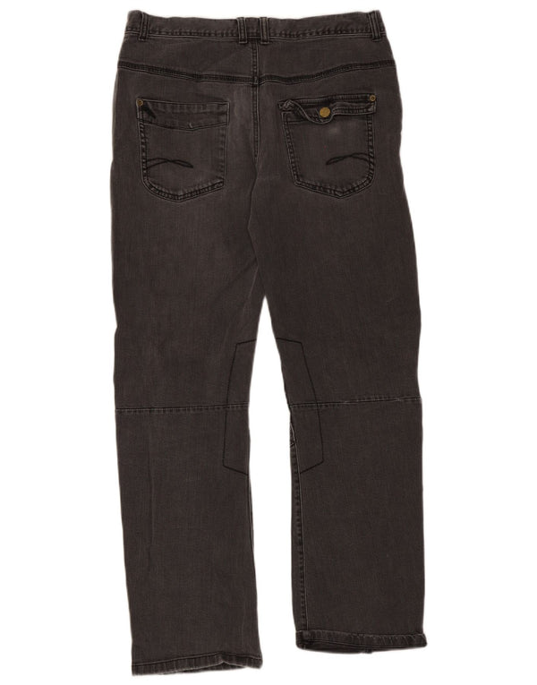 Marks & Spencer Girls Banana Straight Jeans 15-16 Years W34 L30 Grey Cotton