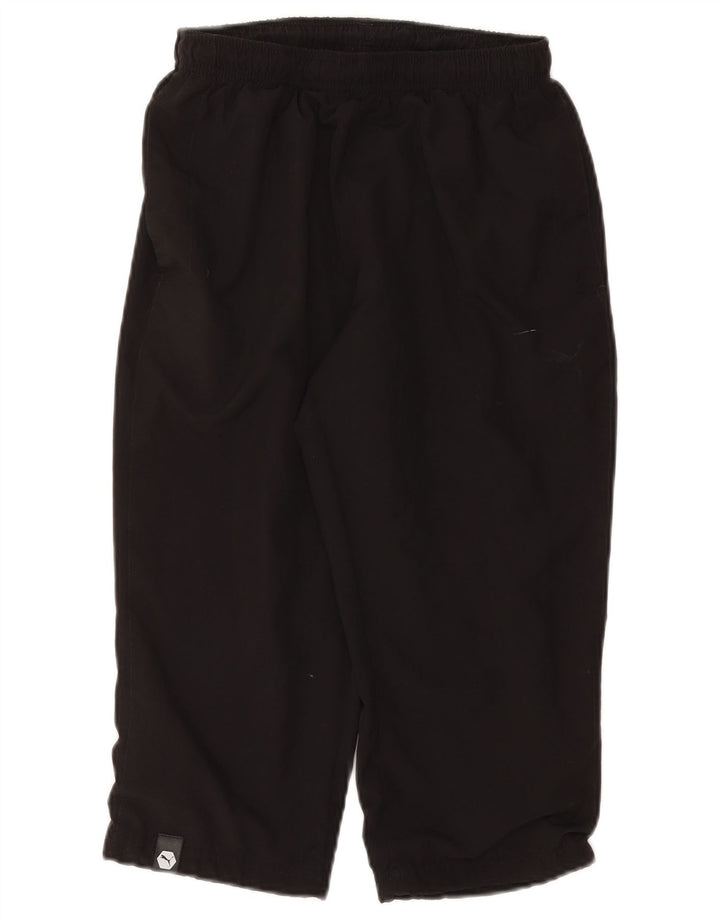 Puma Womens Graphic Capri Tracksuit Trousers UK 10 Small  Black
