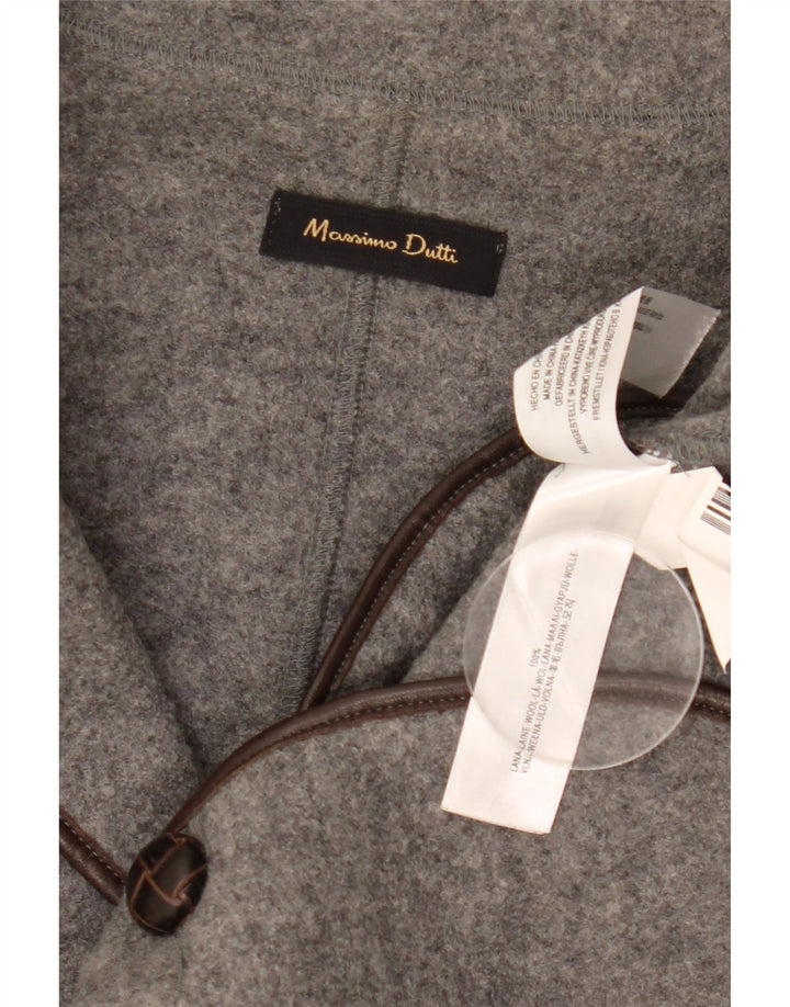 Massimo Dutti Womens 2 Button Blazer Jacket EU 42 Large Grey Wool