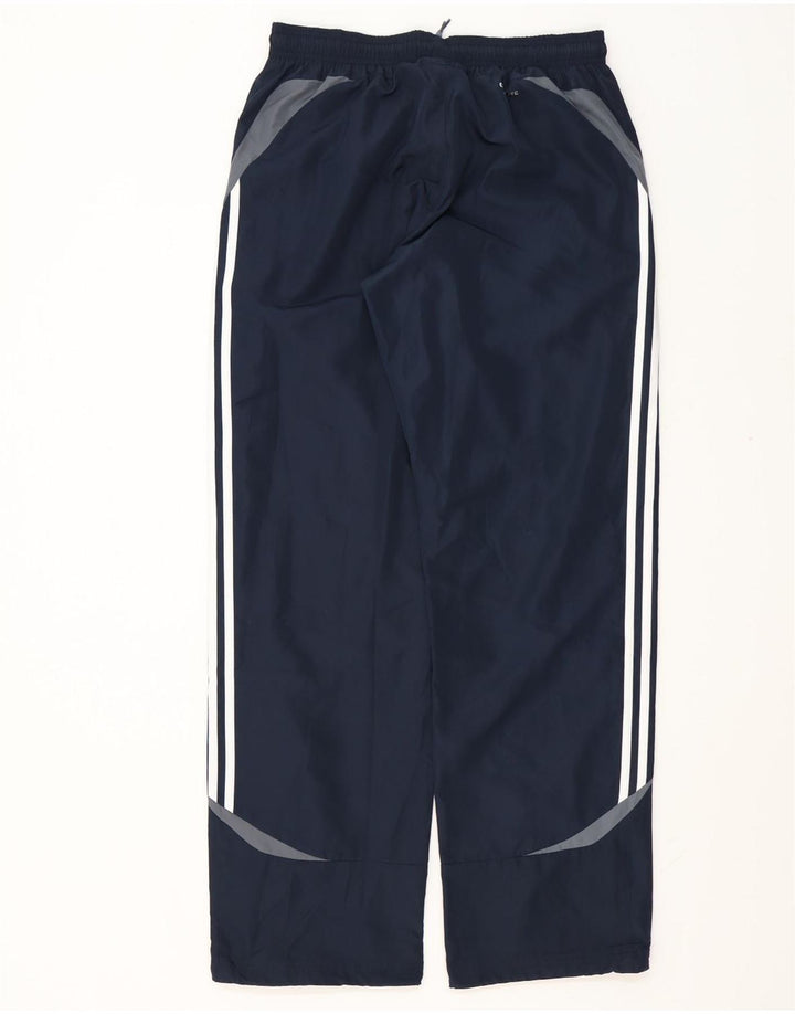 Adidas Mens Climalite Tracksuit Trousers Medium  Navy Blue Polyester