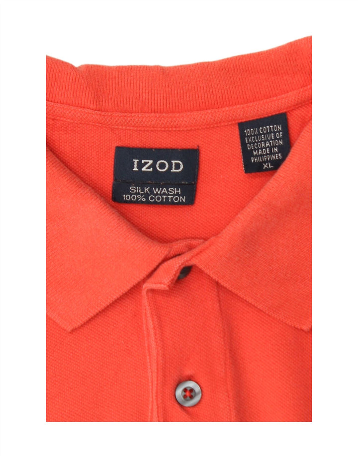 IZOD Mens Polo Shirt XL Orange Cotton Vintage Izod and Second-Hand Izod from Messina Hembry 