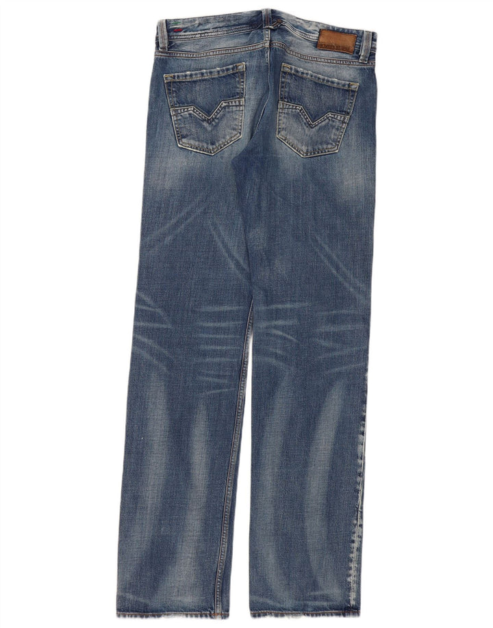 DIESEL Mens Larkee Straight Jeans W32 L34  Blue Cotton