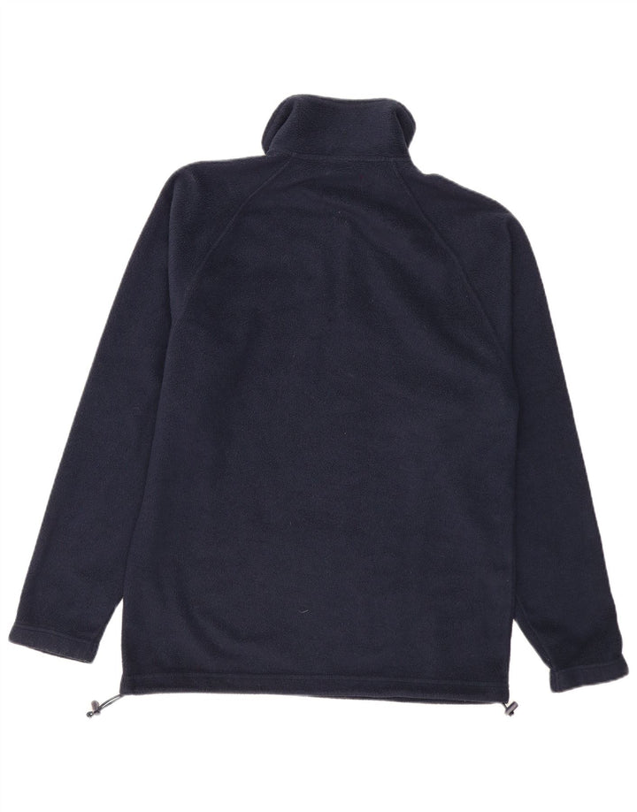 KAPPA Mens Zip Neck Fleece Jumper Medium Navy Blue