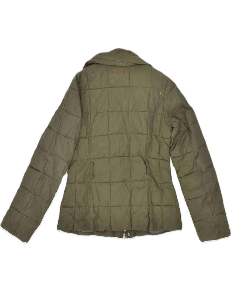 MARLBORO CLASSICS Womens Padded Jacket EU 42 Large Khaki Cotton | Vintage Marlboro Classics | Thrift | Second-Hand Marlboro Classics | Used Clothing | Messina Hembry 