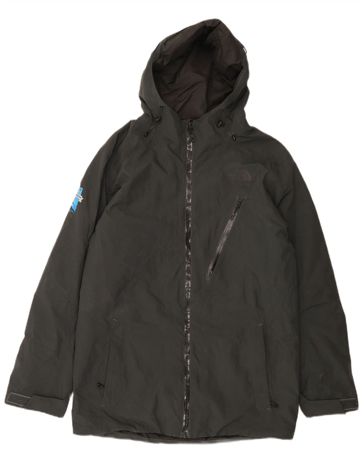 The North Face Mens Graphic Hooded Windbreaker Jacket UK 38 Medium Grey