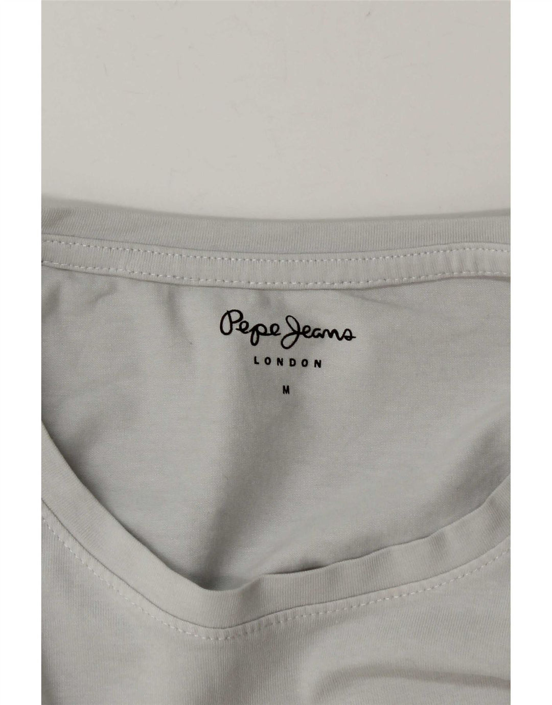 PEPE Jeans Womens Graphic Top Long Sleeve UK 14 Medium Grey