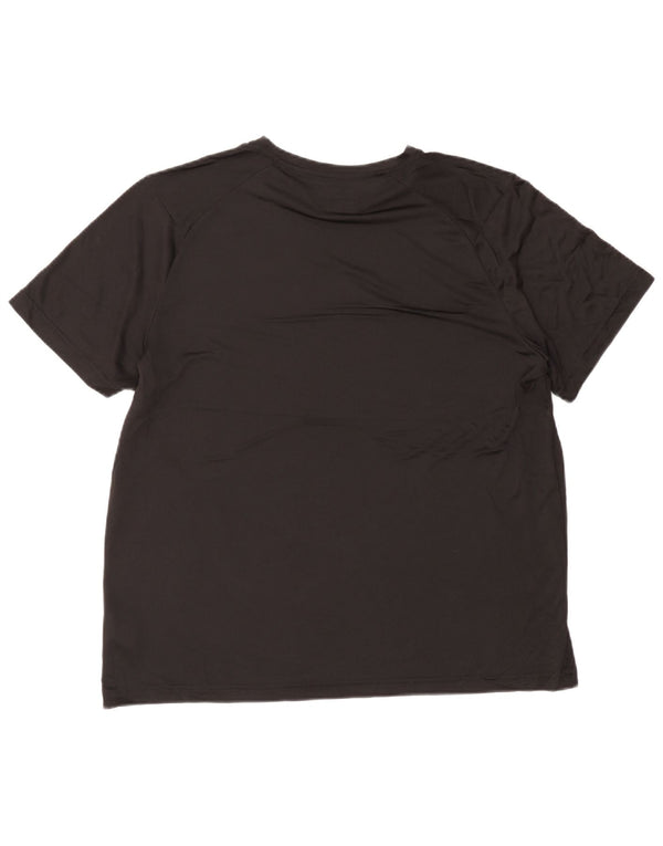 Russell Athletic Mens T-Shirt Top Large Black Polyester Sports