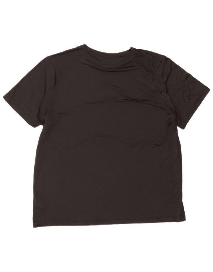 Russell Athletic Mens T-Shirt Top Large Black Polyester Sports