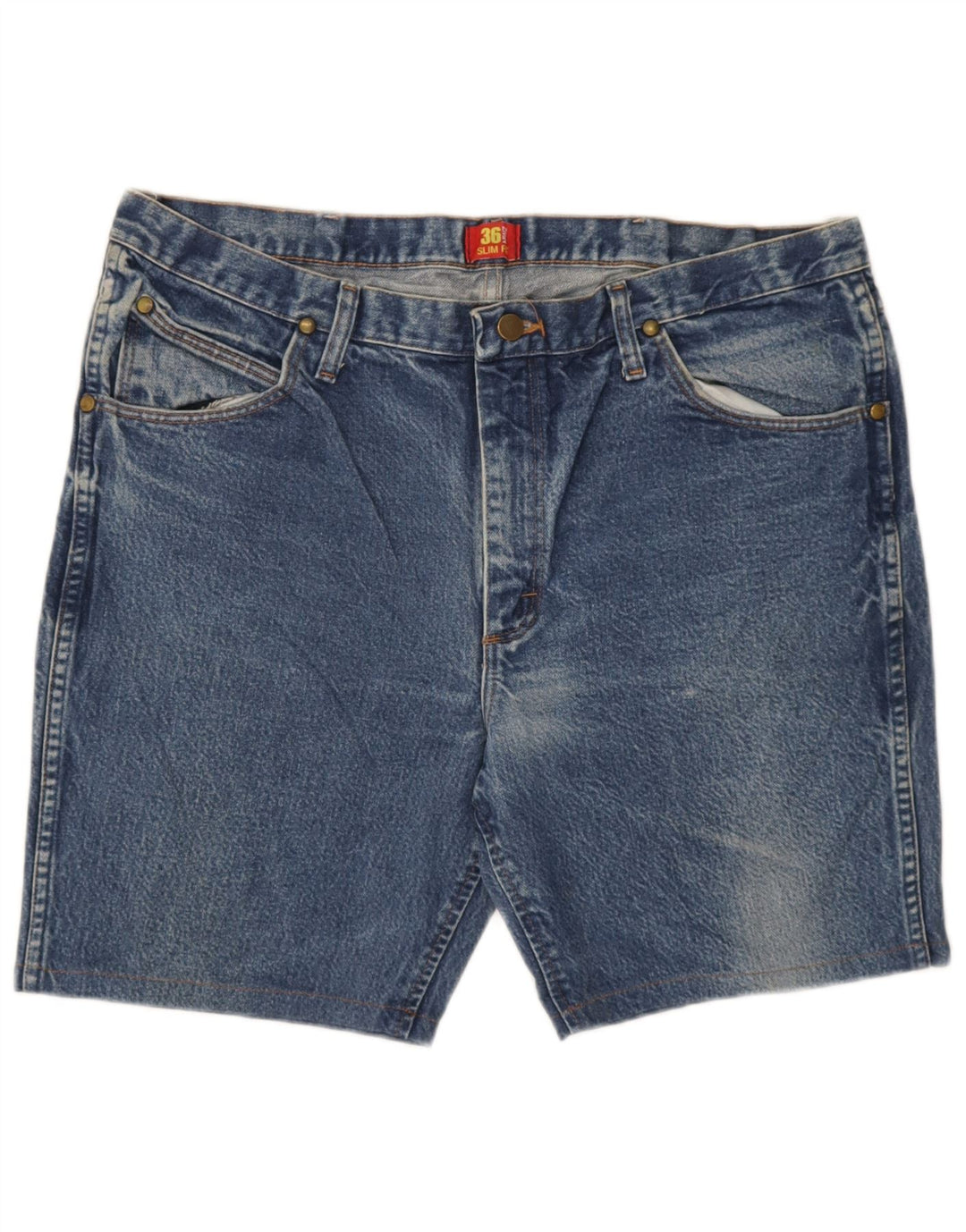 Wrangler Mens Denim Shorts W38 XL Blue Cotton