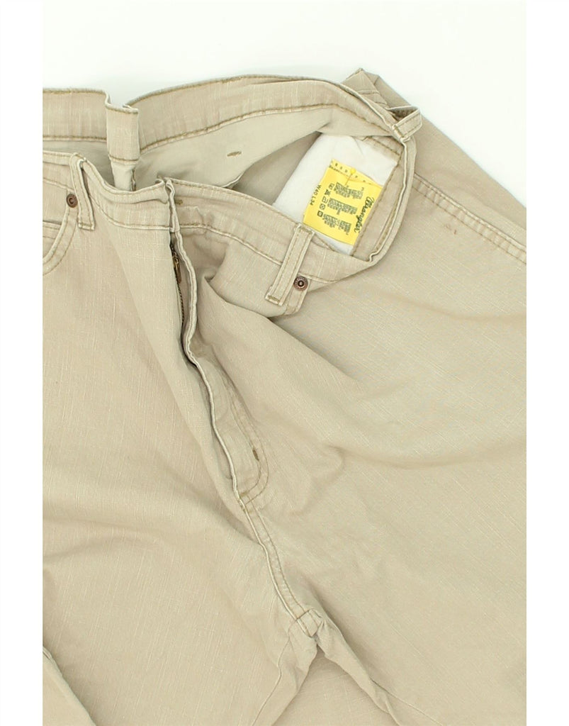 WRANGLER Mens Straight Cropped Trousers W40 L25 Beige Cotton | Vintage Wrangler | Thrift | Second-Hand Wrangler | Used Clothing | Messina Hembry 