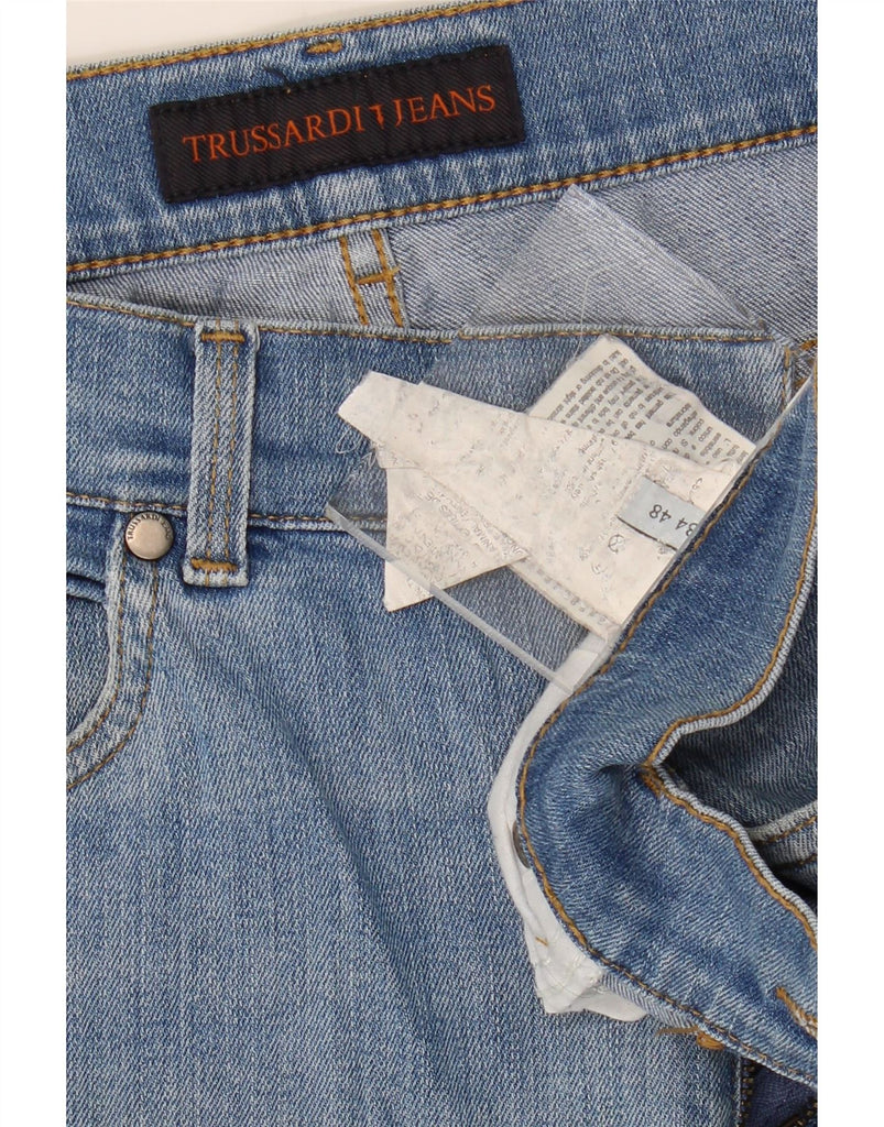 TRUSSARDI Mens Straight Jeans W34 L30 Blue Vintage Trussardi and Second-Hand Trussardi from Messina Hembry 