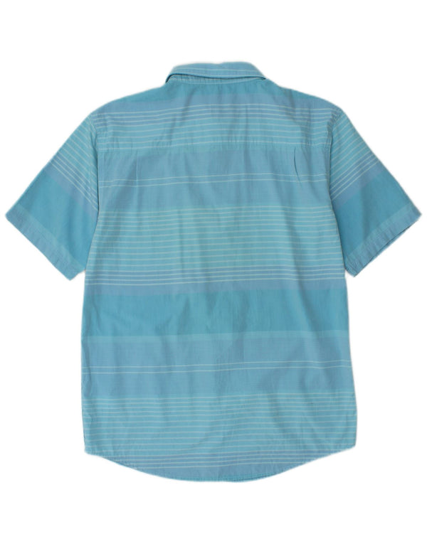 Calvin Klein Jeans Boys Short Sleeve Shirt 15-16 Years XL Blue Striped