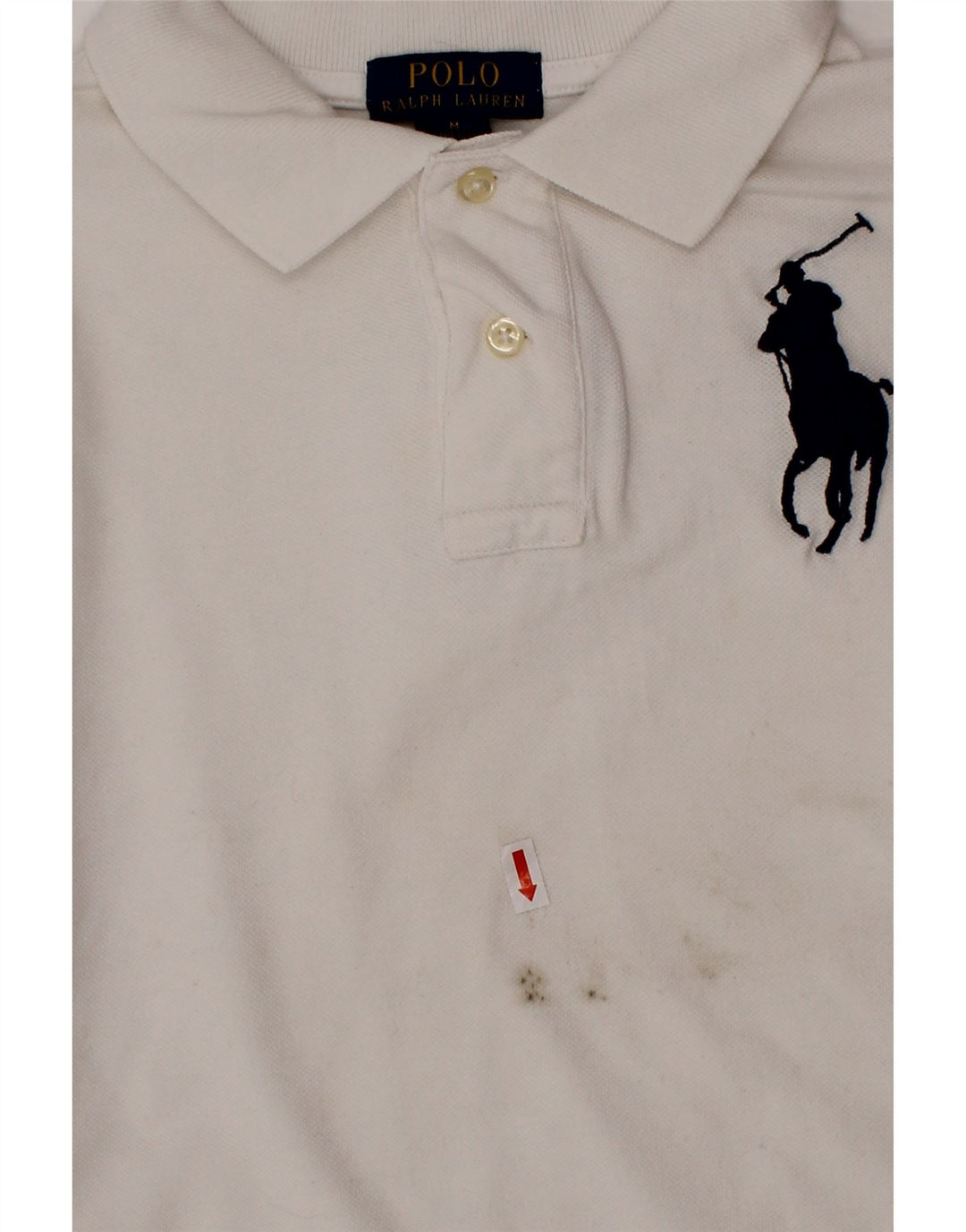 POLO RALPH LAUREN Boys Graphic Polo Shirt 10-11 Years Medium White