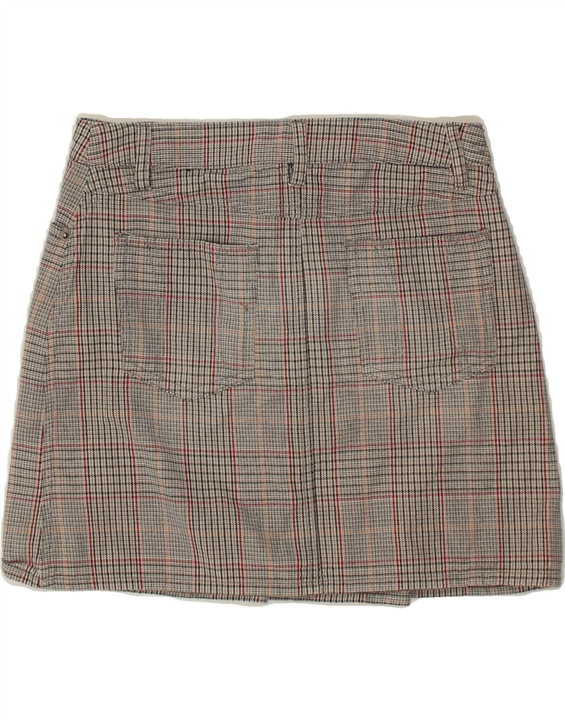 S.OLIVER Womens Mini Skirt EU 36 Small W27  Grey Check Cotton | Vintage S.Oliver | Thrift | Second-Hand S.Oliver | Used Clothing | Messina Hembry 
