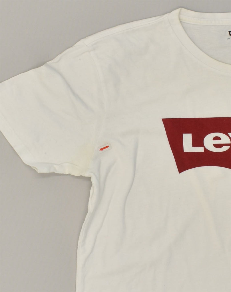 LEVI'S Mens San Francisco Graphic T-Shirt Top Medium White Cotton | Vintage Levi's | Thrift | Second-Hand Levi's | Used Clothing | Messina Hembry 