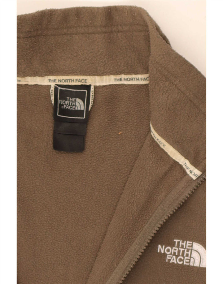The North Face Womens Fleece Jacket UK 16 Large Brown