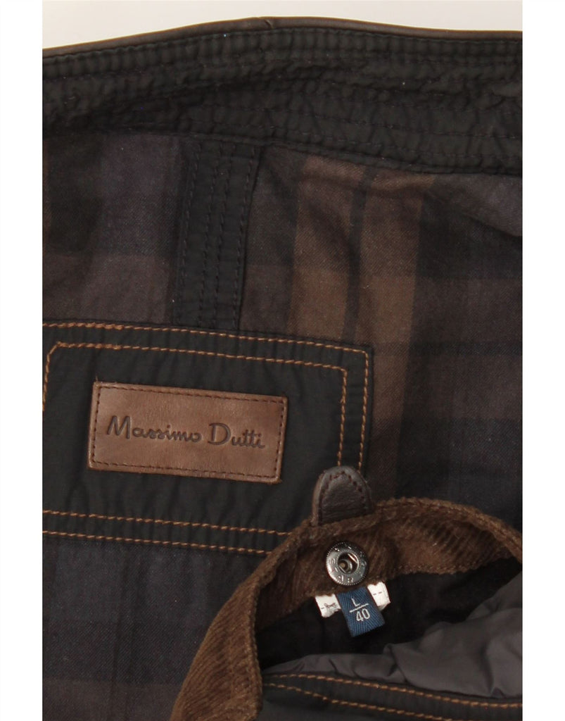 MASSIMO DUTTI Mens Bomber Jacket UK 40 Large Black Vintage Massimo Dutti and Second-Hand Massimo Dutti from Messina Hembry 