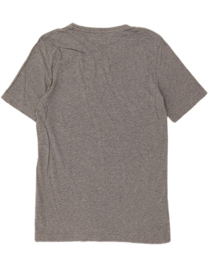 Puma Mens Graphic T-Shirt Top Small Grey Flecked Cotton