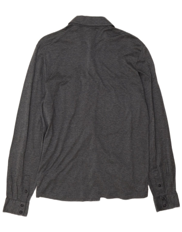 Hugo Boss Mens Slim Fit Shirt Large Grey Cotton