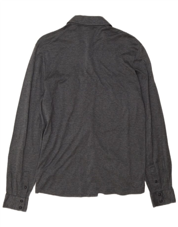 Hugo Boss Mens Slim Fit Shirt Large Grey Cotton