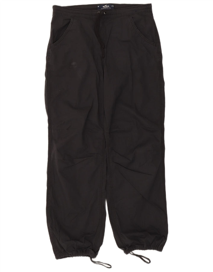 Hollister Womens Tracksuit Trousers Joggers Medium Black Cotton
