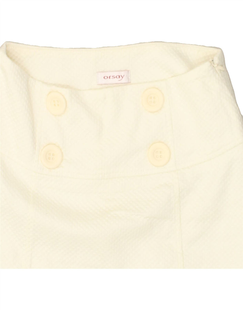 ORSAY Womens Mini Skirt W26 Small White | Vintage Orsay | Thrift | Second-Hand Orsay | Used Clothing | Messina Hembry 