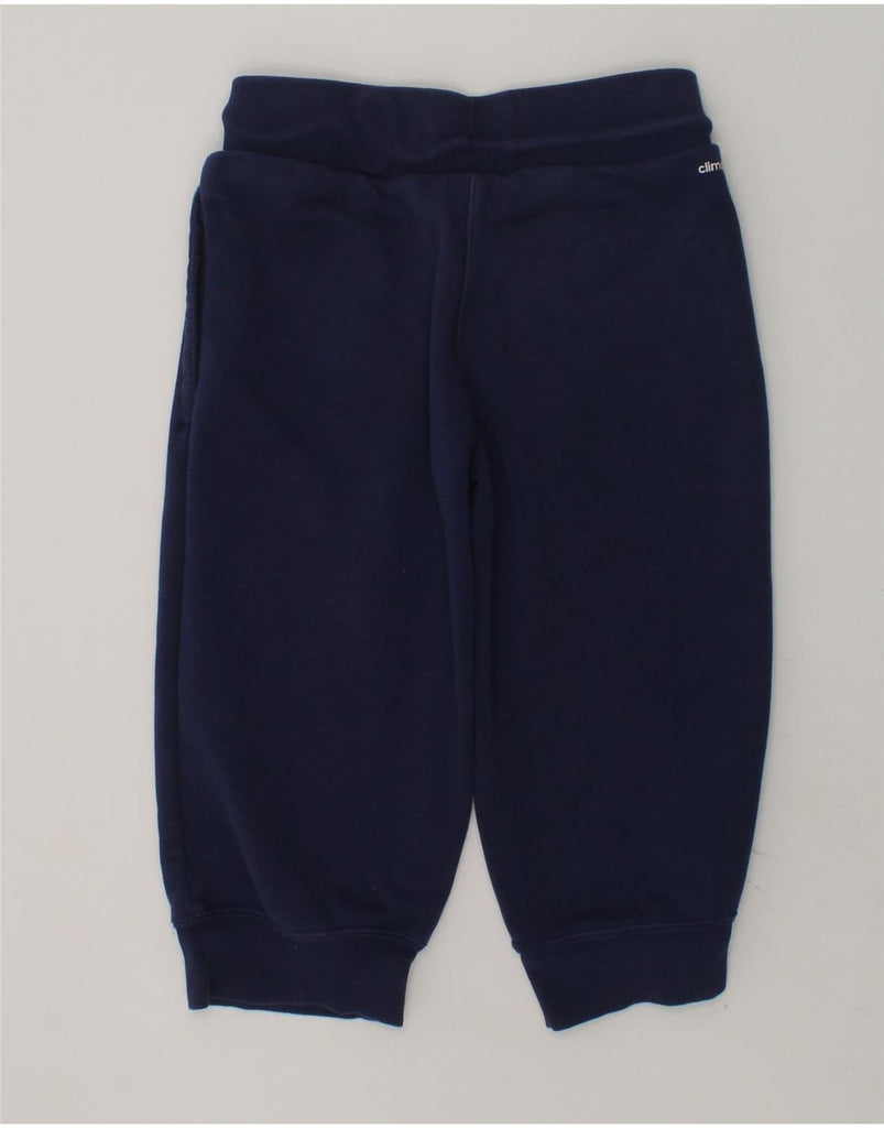 ADIDAS Girls Graphic Tracksuit Trousers Joggers 7-8 Years Navy Blue Cotton | Vintage Adidas | Thrift | Second-Hand Adidas | Used Clothing | Messina Hembry 