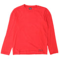 Gas Mens Top Long Sleeve Large Red Cotton