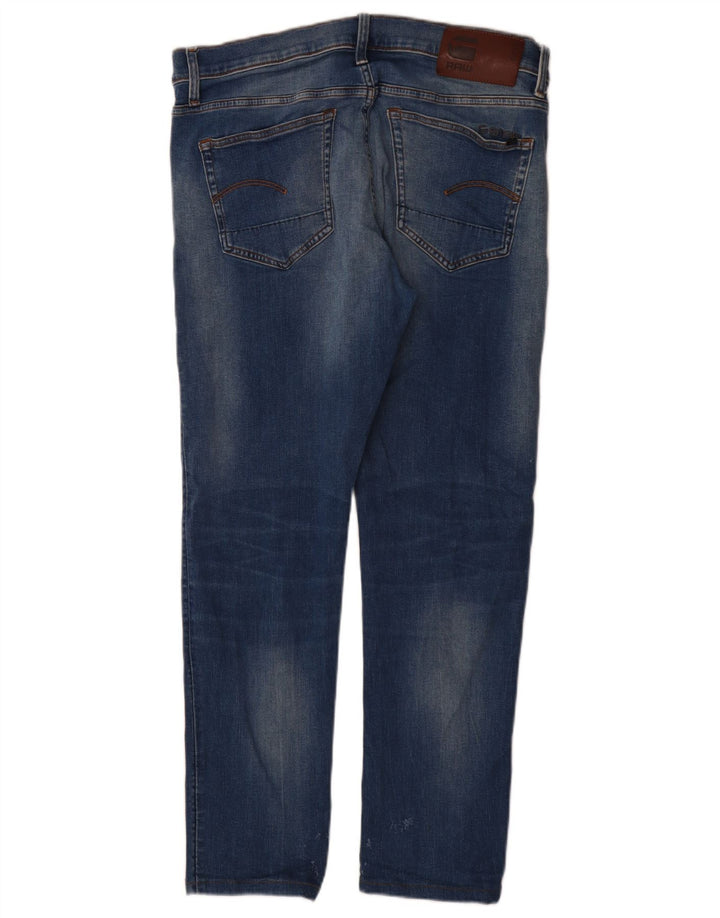 G-Star Mens Slim Jeans W34 L32 Blue Cotton