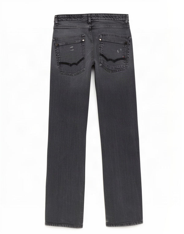 Tommy Hilfiger Boys Straight Jeans 15-16 Years W30 L30 Grey Cotton
