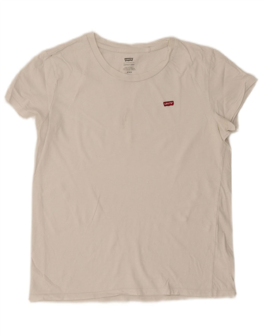 Levi's Womens T-Shirt Top UK 14 Medium White