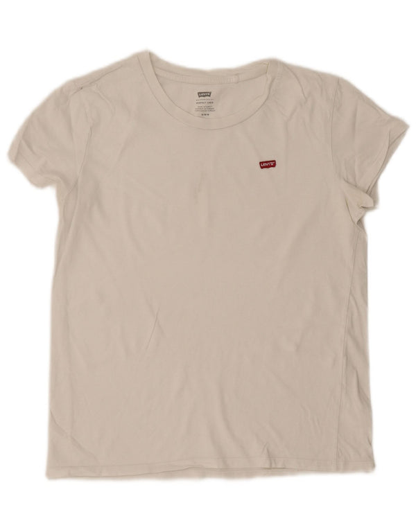 Levi's Womens T-Shirt Top UK 14 Medium White