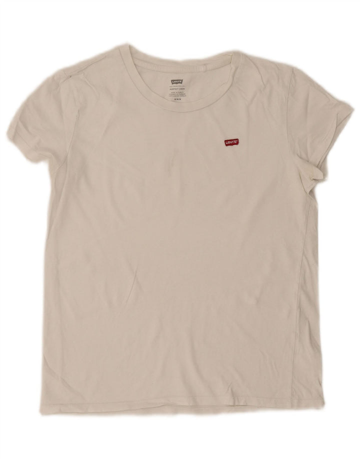 Levi's Womens T-Shirt Top UK 14 Medium White