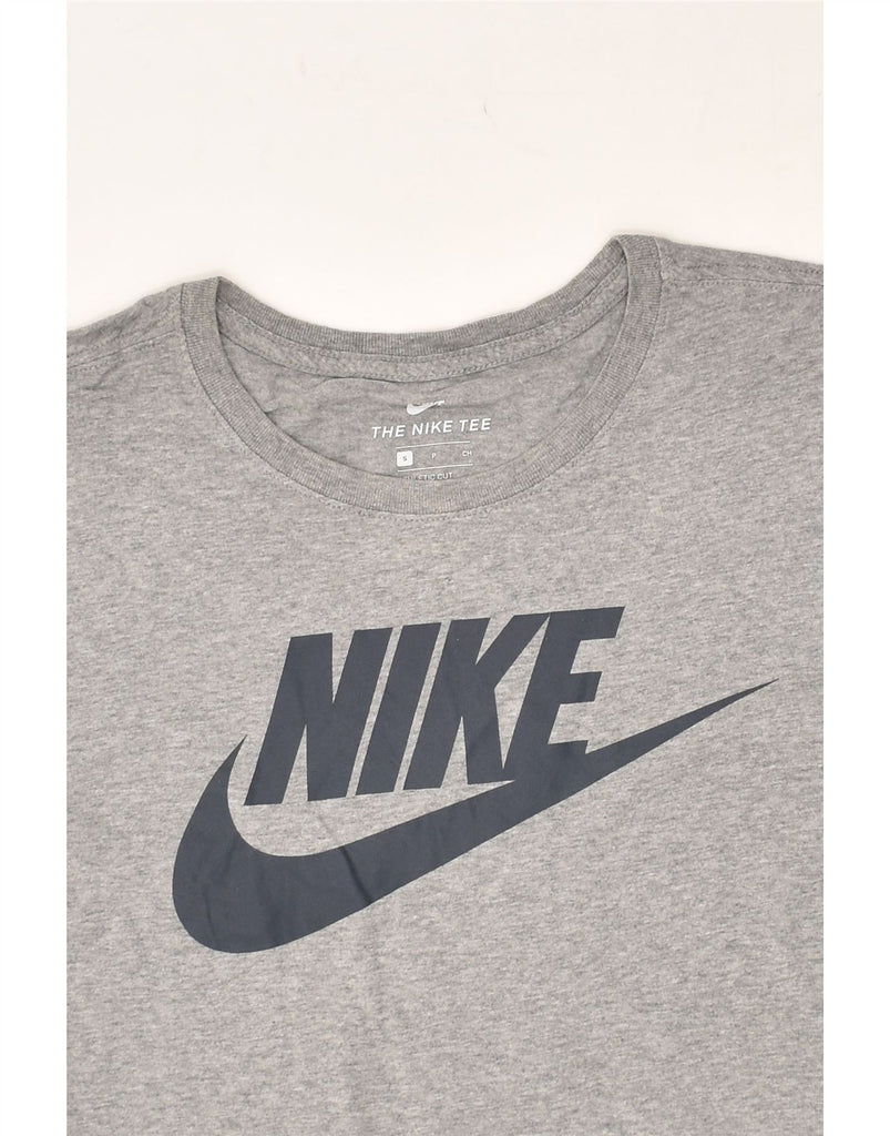 NIKE Mens Graphic T-Shirt Top Small Grey Cotton | Vintage Nike | Thrift | Second-Hand Nike | Used Clothing | Messina Hembry 