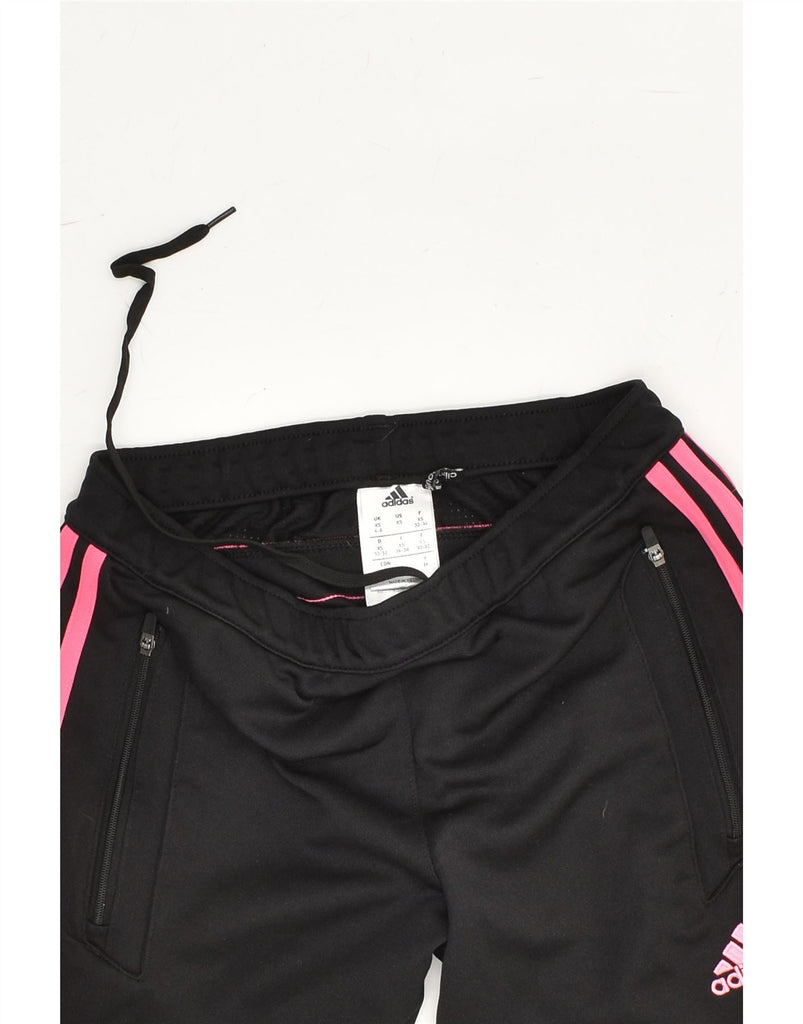 ADIDAS Womens Climacool Tracksuit Trousers UK 4-6 XS Black Polyester | Vintage Adidas | Thrift | Second-Hand Adidas | Used Clothing | Messina Hembry 