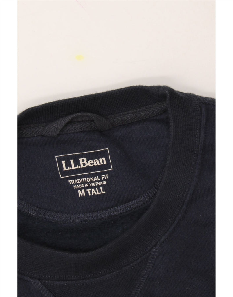 L.L.BEAN Mens Traditional Fit Sweatshirt Jumper Medium Navy Blue Cotton Vintage L.L.Bean and Second-Hand L.L.Bean from Messina Hembry 